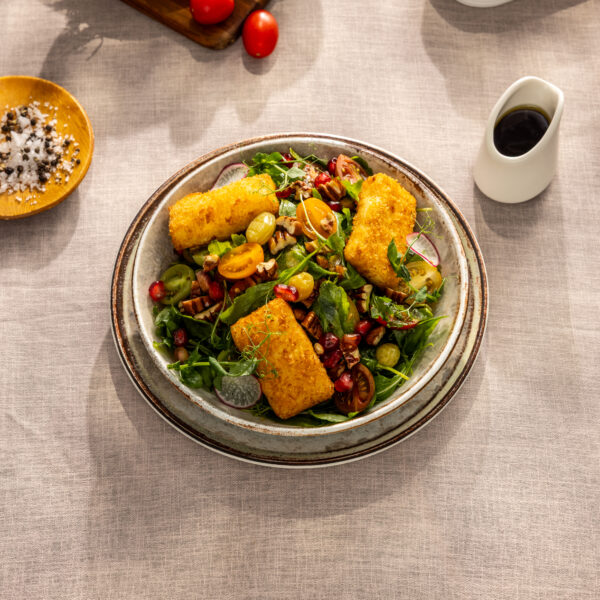 Fried Halloumi Salad